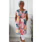🔥👗Loose Knee-Length Dress with Butterfly Print✨