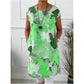 🔥👗Loose Knee-Length Dress with Butterfly Print✨