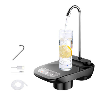 Rechargeable Electric Water Bottle Pump with Tray