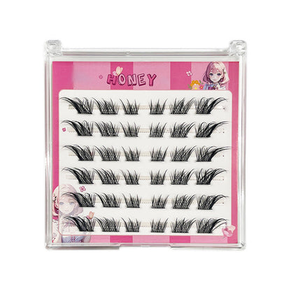 Self-Adhesive Fox-Eye Winged False Eyelashes