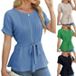 2025 New Product Promotion 50%🎉Women’s Tie Waist Peplum Top